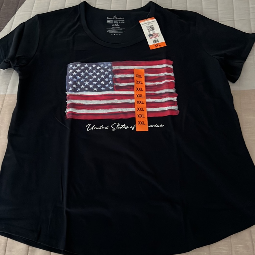 (General standard) 100% cotton Ladies T-shirts in dark blue size2XL - Picture 5 of 16